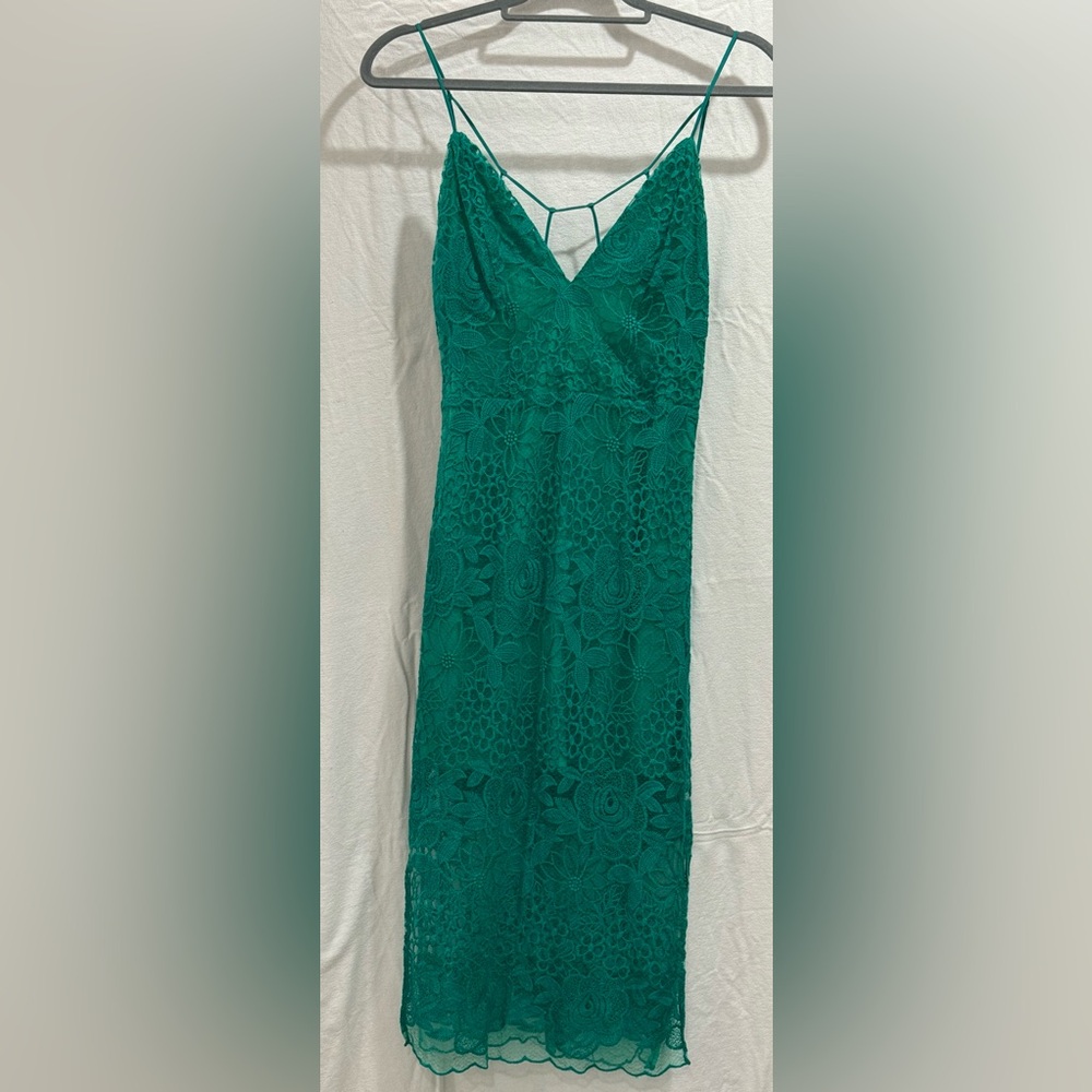NBD Teal Lace Dress